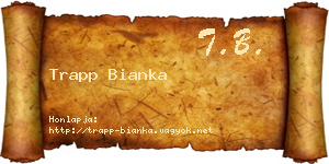 Trapp Bianka névjegykártya